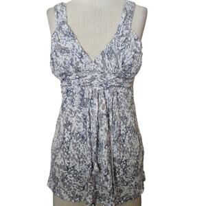 Gray Print Tank Size Medium
